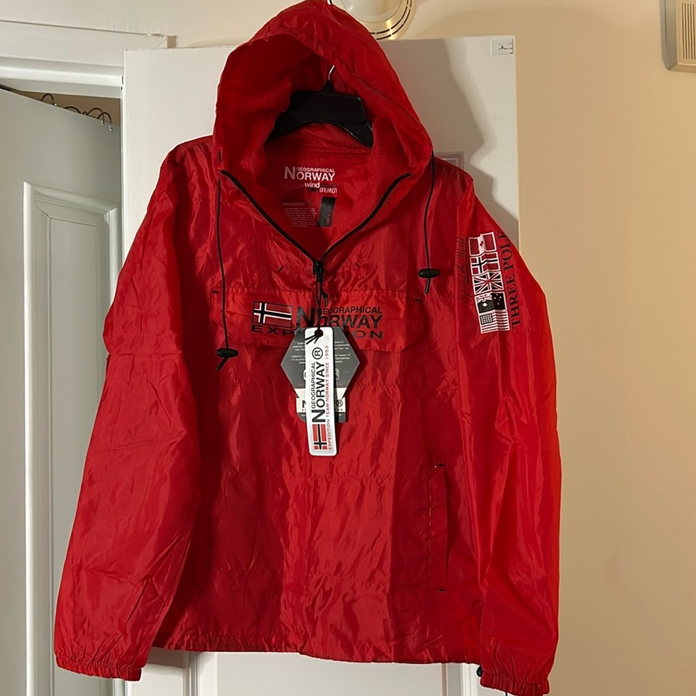 GEOGRAPHICAL NORWAY Men's lightweight Windbreaker zip Hoodie